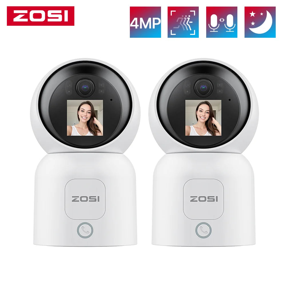 ZOSI C519M 4MP HD Indoor Baby Monitor With WiFi Video Call