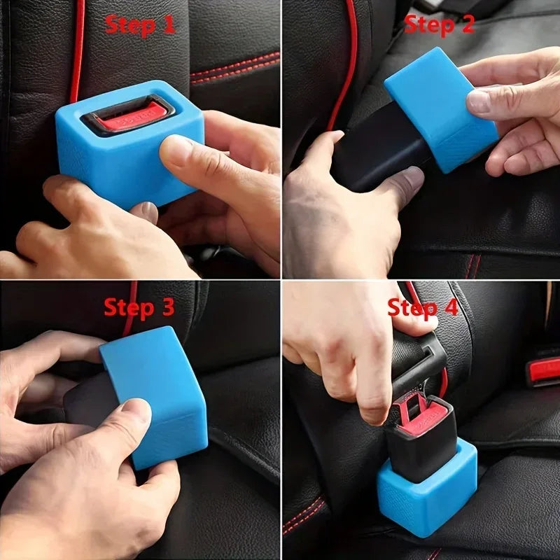 Car Seat Belt Silicone Buckle Cover Protector Guard Holder