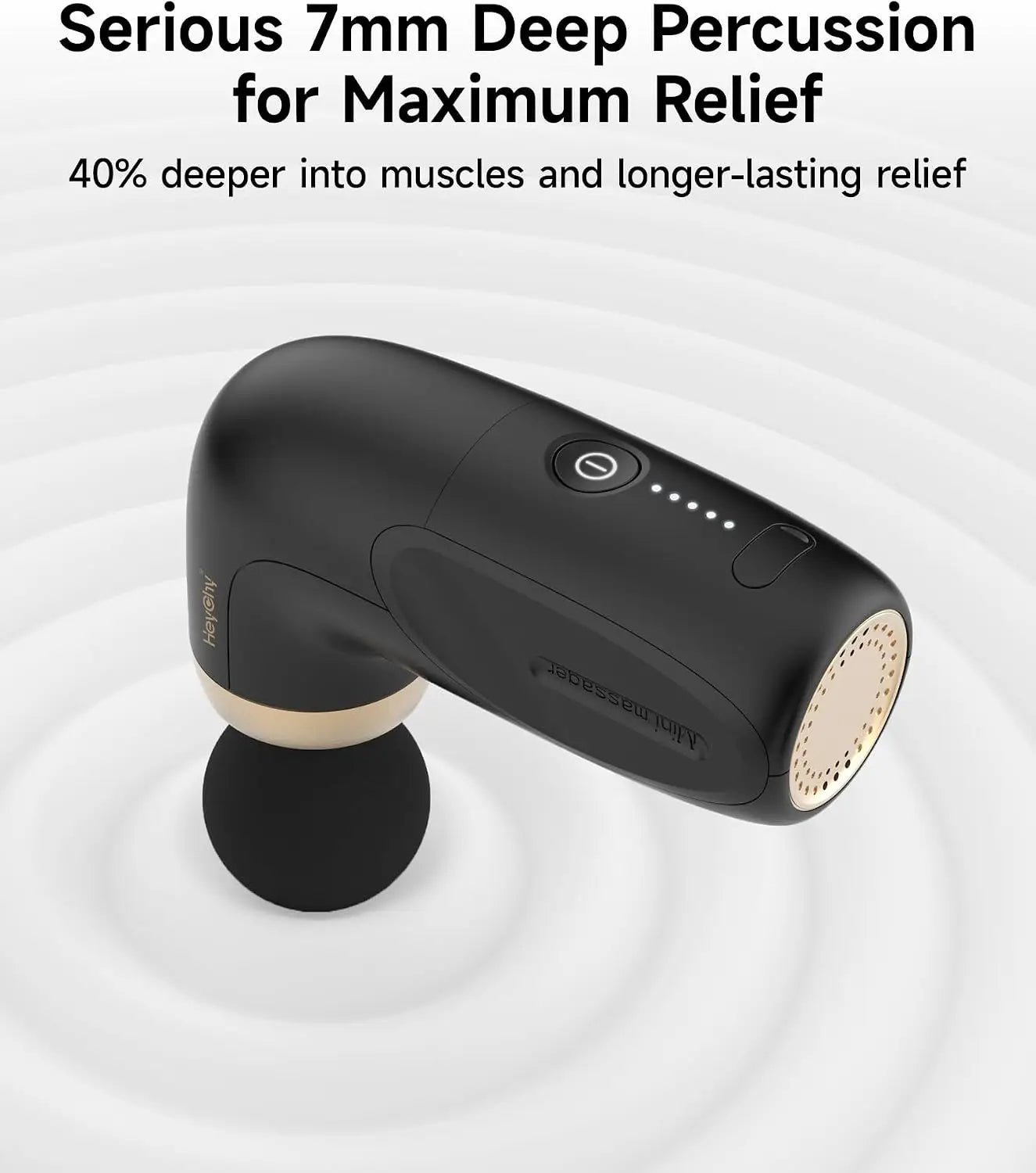 Super Mini Massage Gun, Percussion Deep Tissue Muscle Massager, Portable Handheld for Travel, Office, Home, Athletes