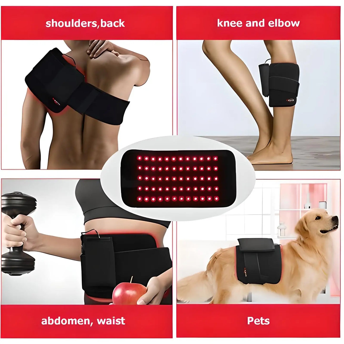 Infrared Light Waist Massager Belt For Back Relief And Relaxation