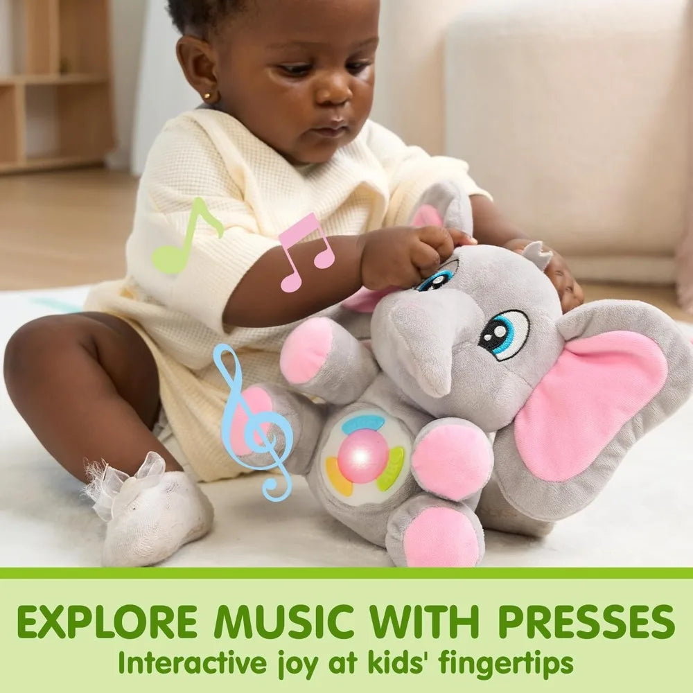 Joyfy Kids Musical Elephant Plush Toy With Music And Lights
