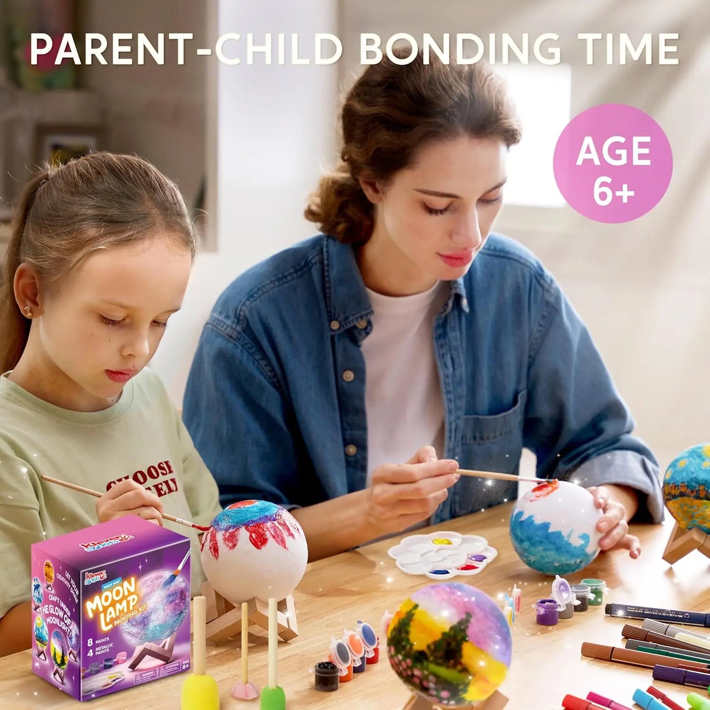Joyfy DIY 3D Moon Night Light Kit For Kids Galactic