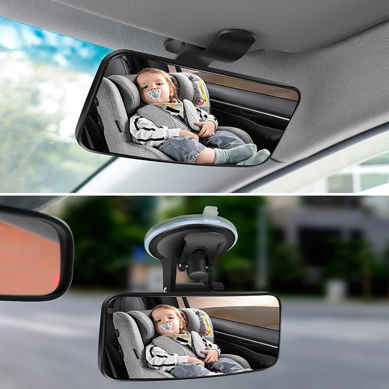 Car Interior Baby Mirror 360 Degrees Rotatable Windshield Suction Clip
