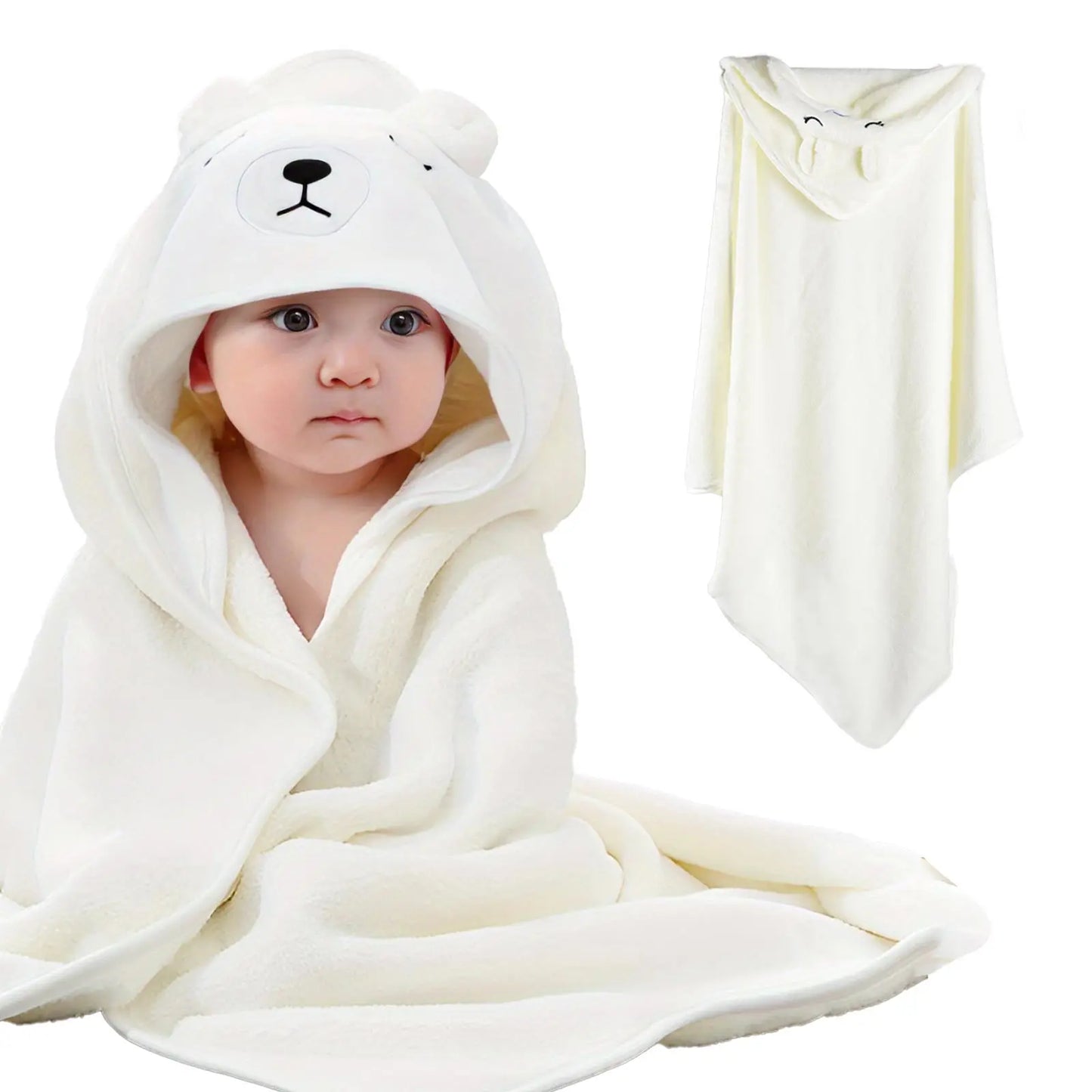 Soft Hooded Baby Towels Absorbent Bath Towels For Newborns Toddlers