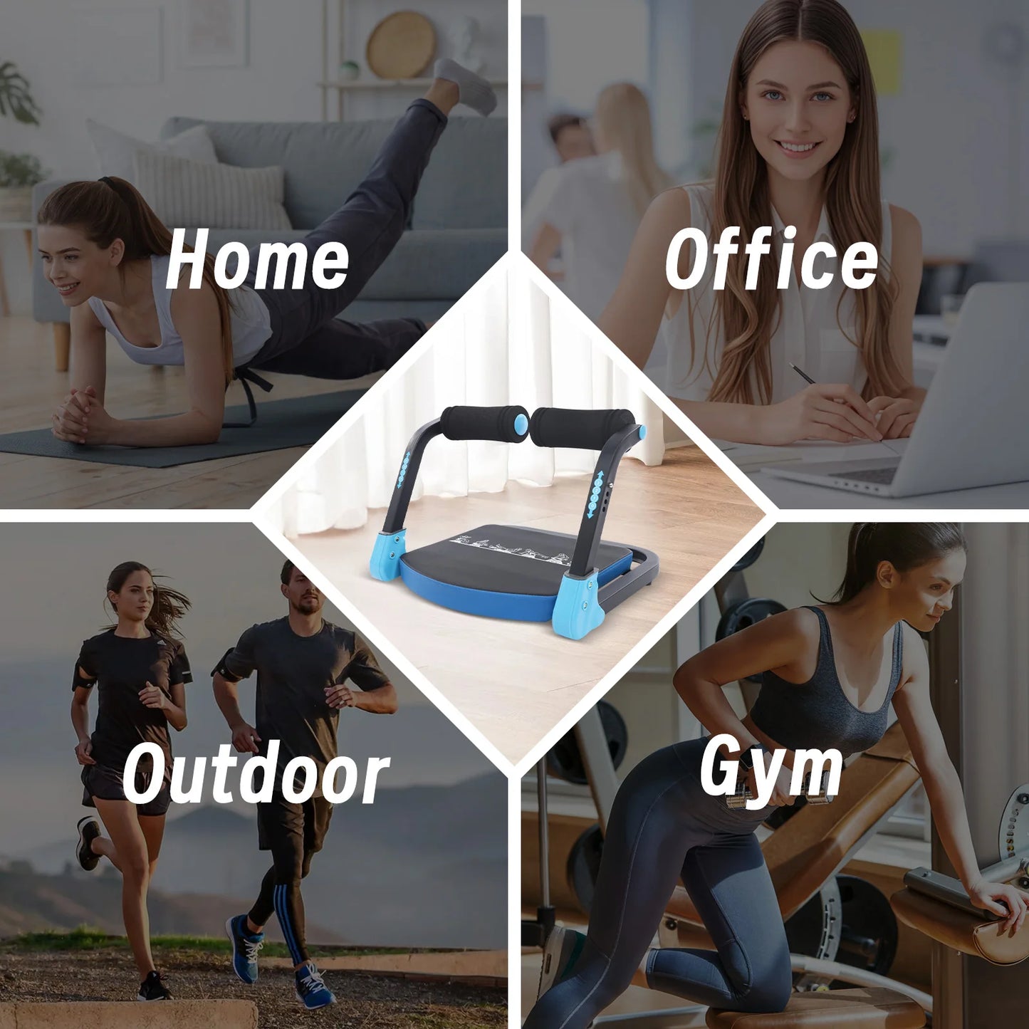 Ab Trainer Sit Up Exercise Equipment With 265 Lbs Capacity