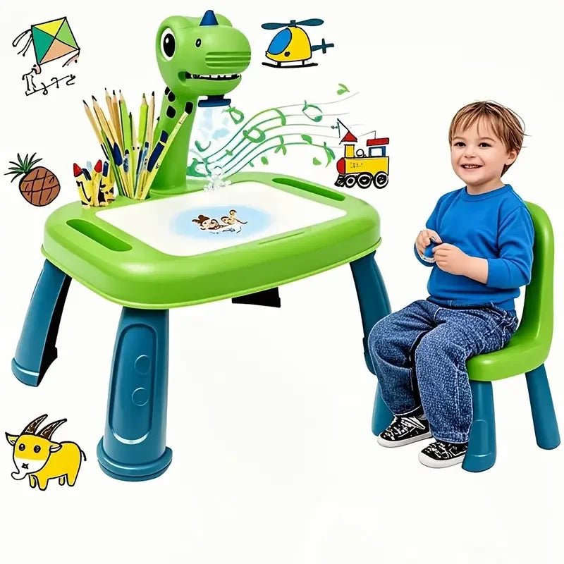 Unicorn Projection Music Drawing Board For Kids 3 And Up