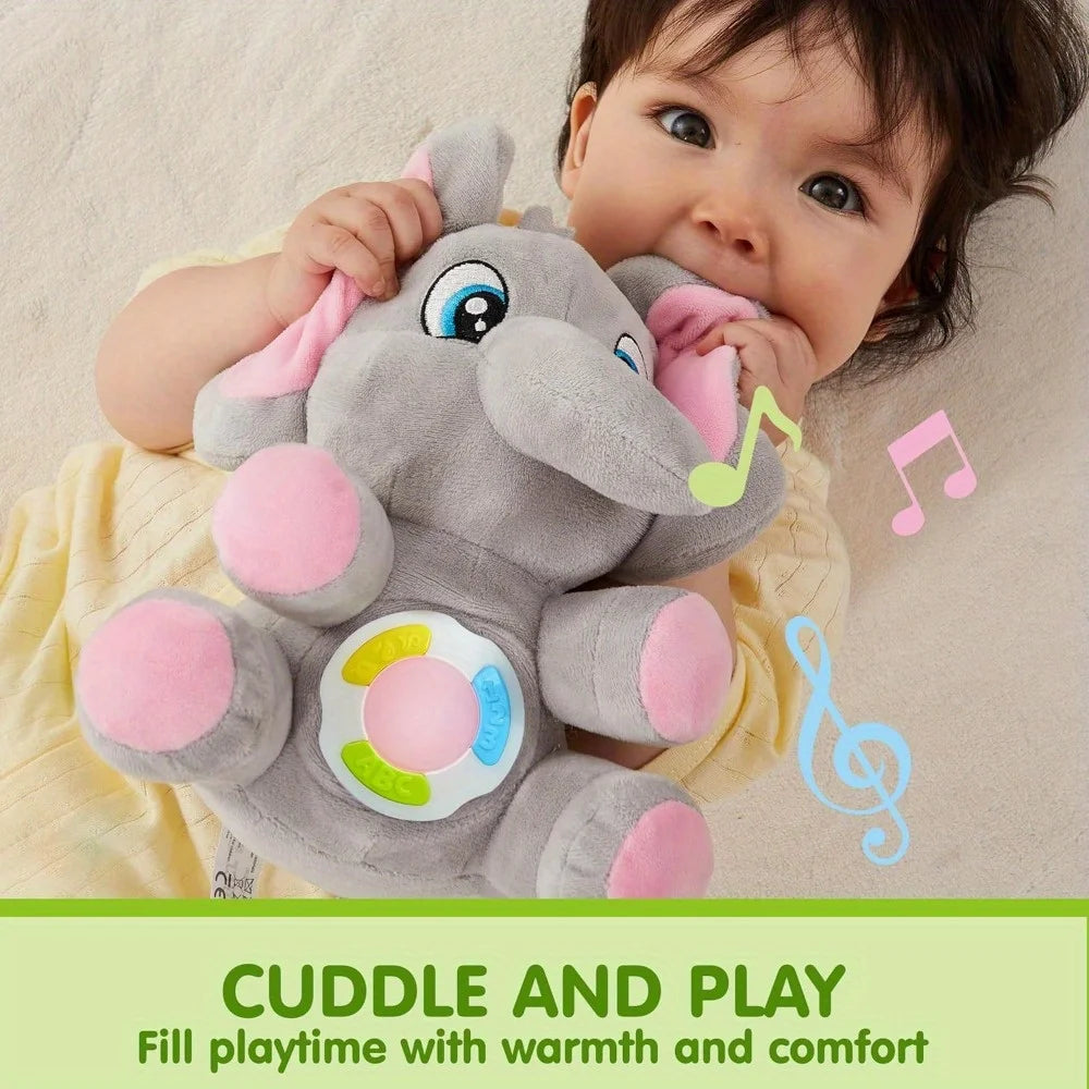 Joyfy Kids Musical Elephant Plush Toy With Music And Lights