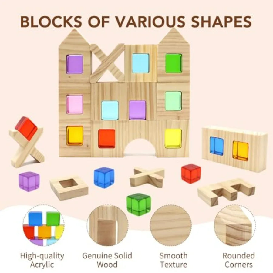 Educational Building Blocks Set For Toddlers Montessori Toy