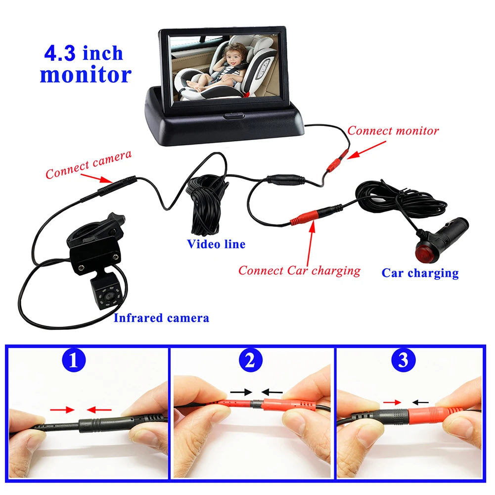 ALLOYSEED Back Seat Car Camera With Infrared Night Vision