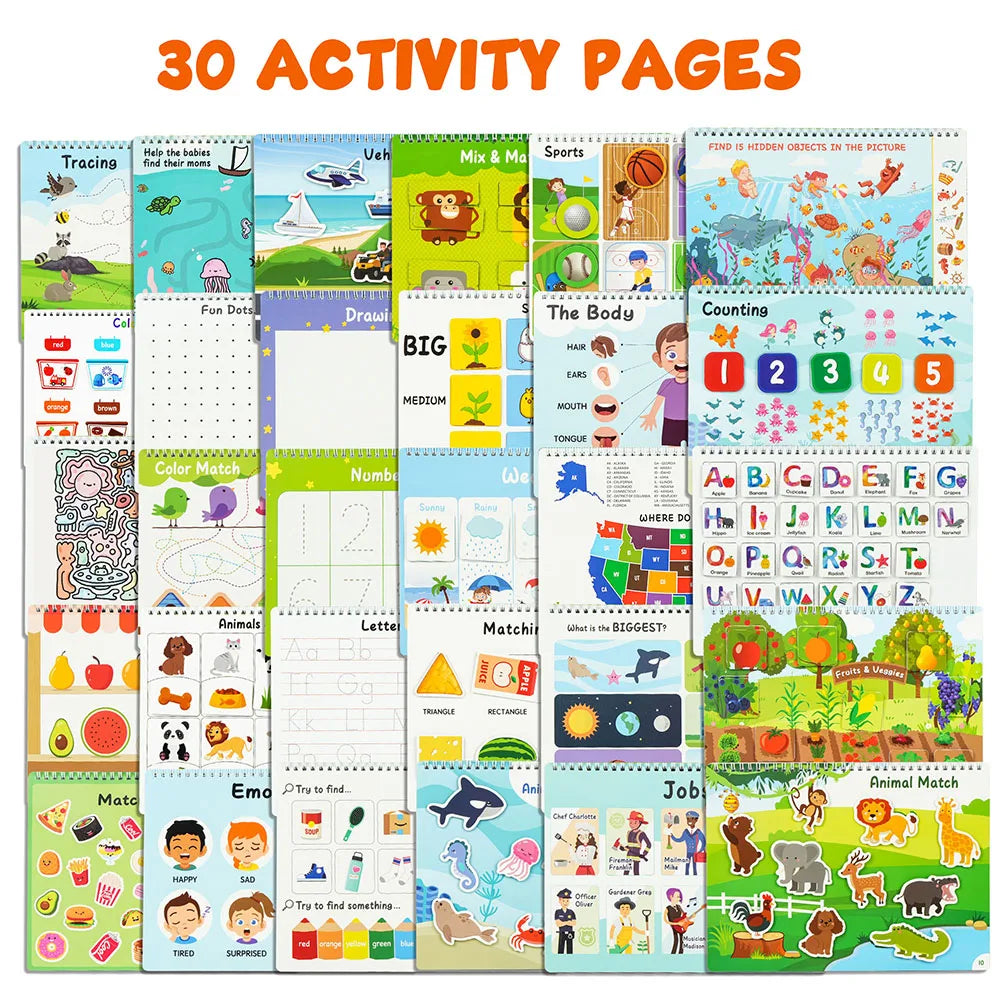 Busy Book for Toddlers and Preschoolers Educational Activity Book