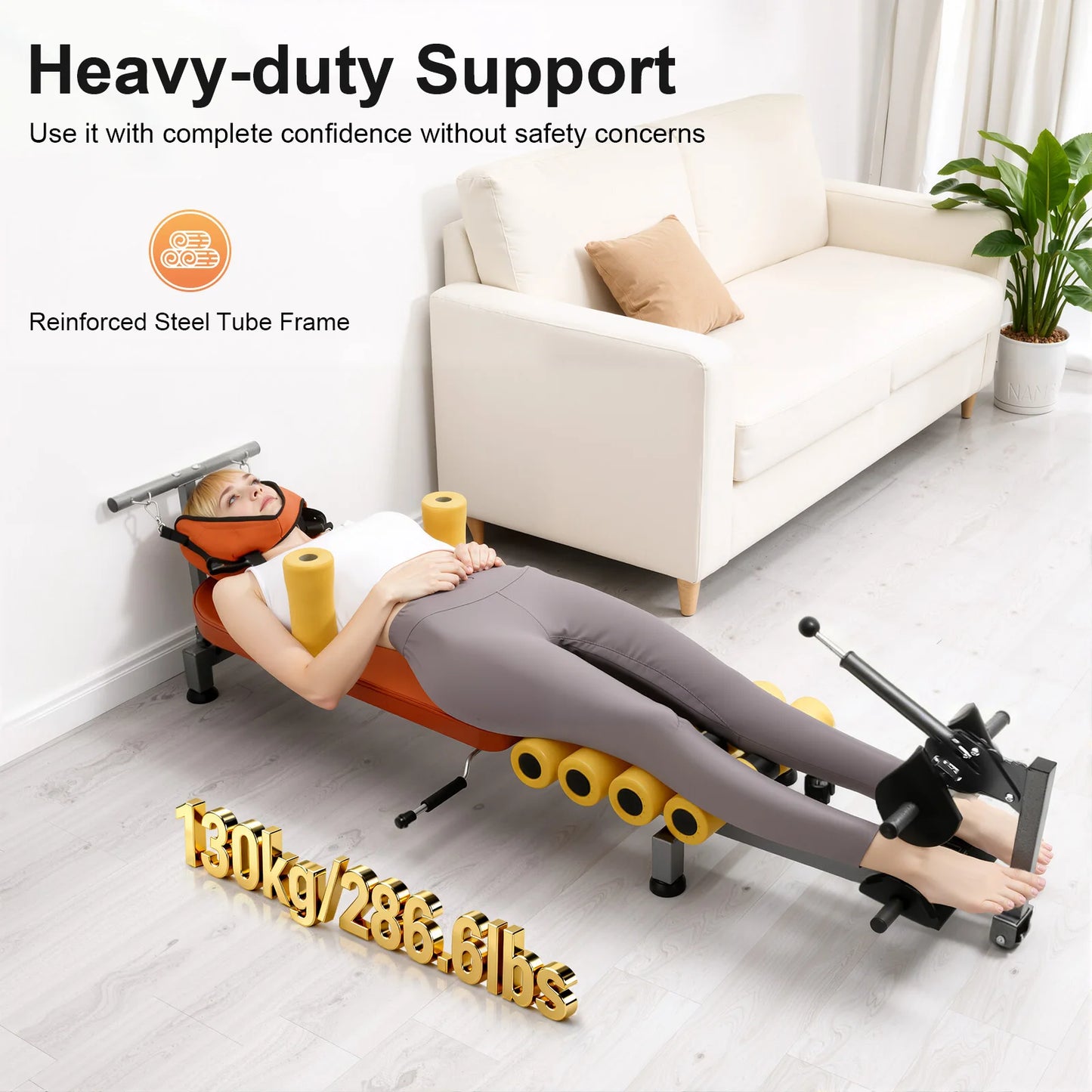 Adjustable Back Stretch Bench for Neck and Spinal Pain Relief
