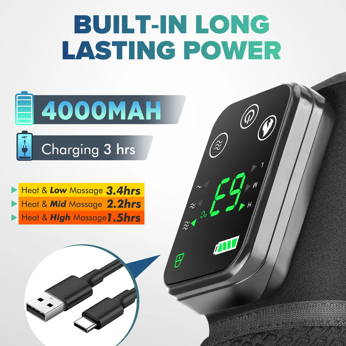 Intelligent Electric Heating Knee Protection Massage Warm Compress Device