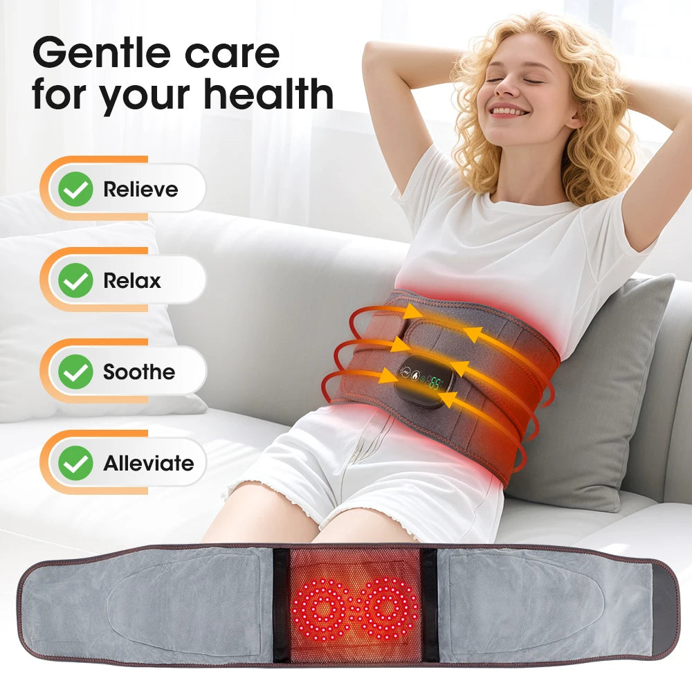 PASTSKY Electric Heating Waist Belt Massager With Vibration