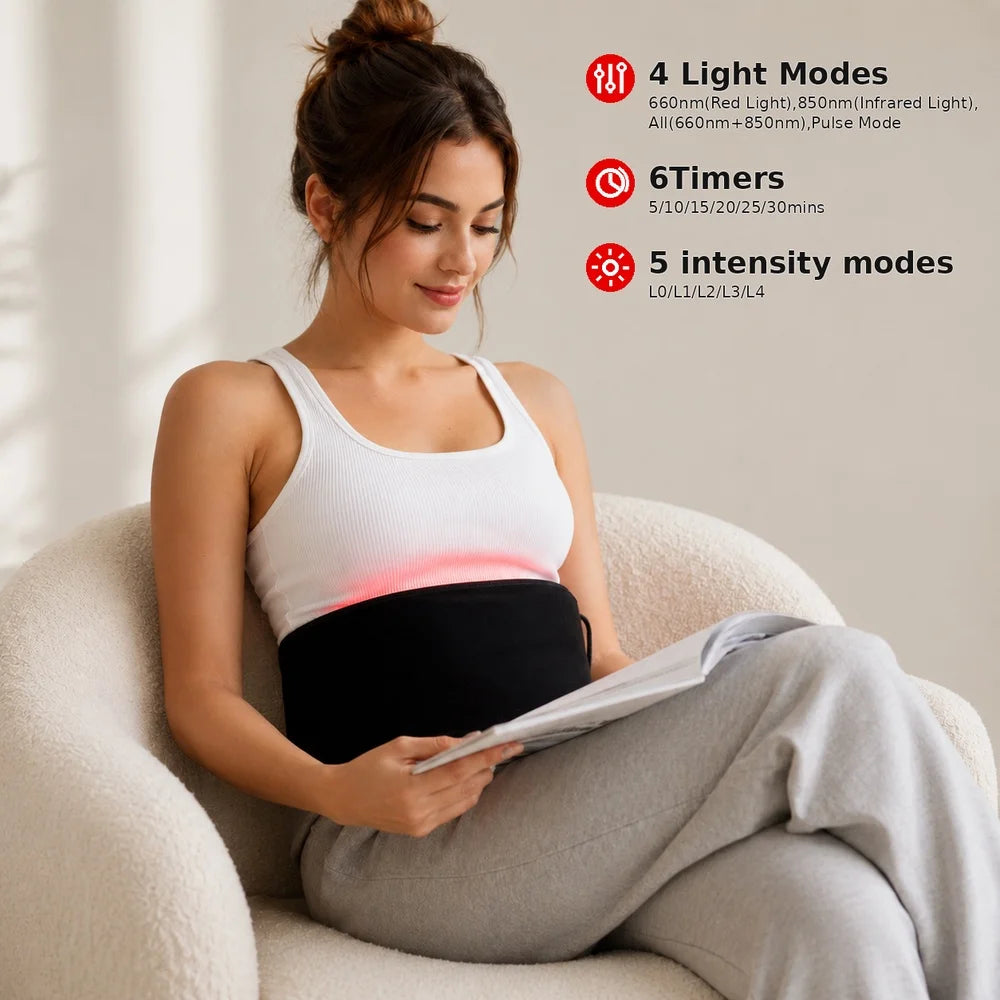 Red Light Therapy Belt 660nm 850nm For Body Inflammation Circulation