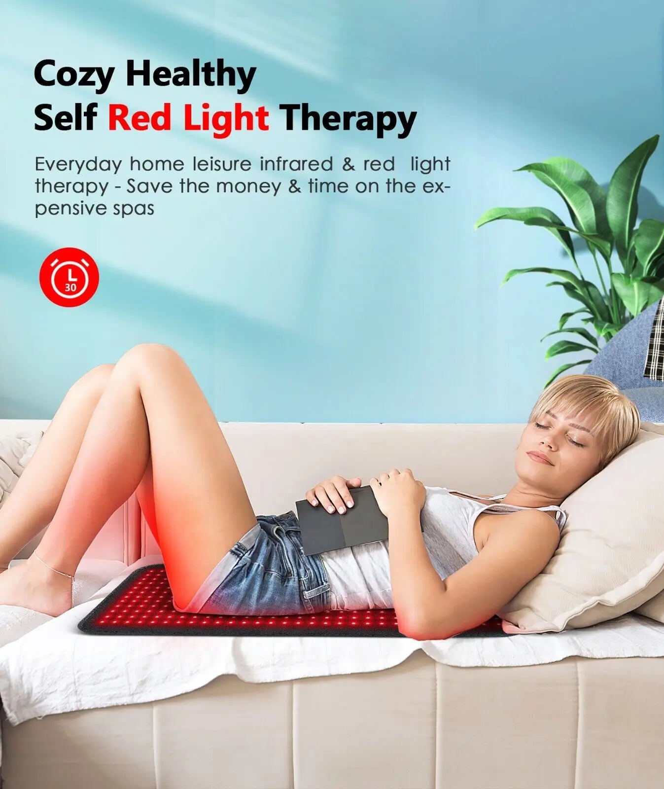 Infrared LED Light Therapy Mat For Full Body Pain Relief