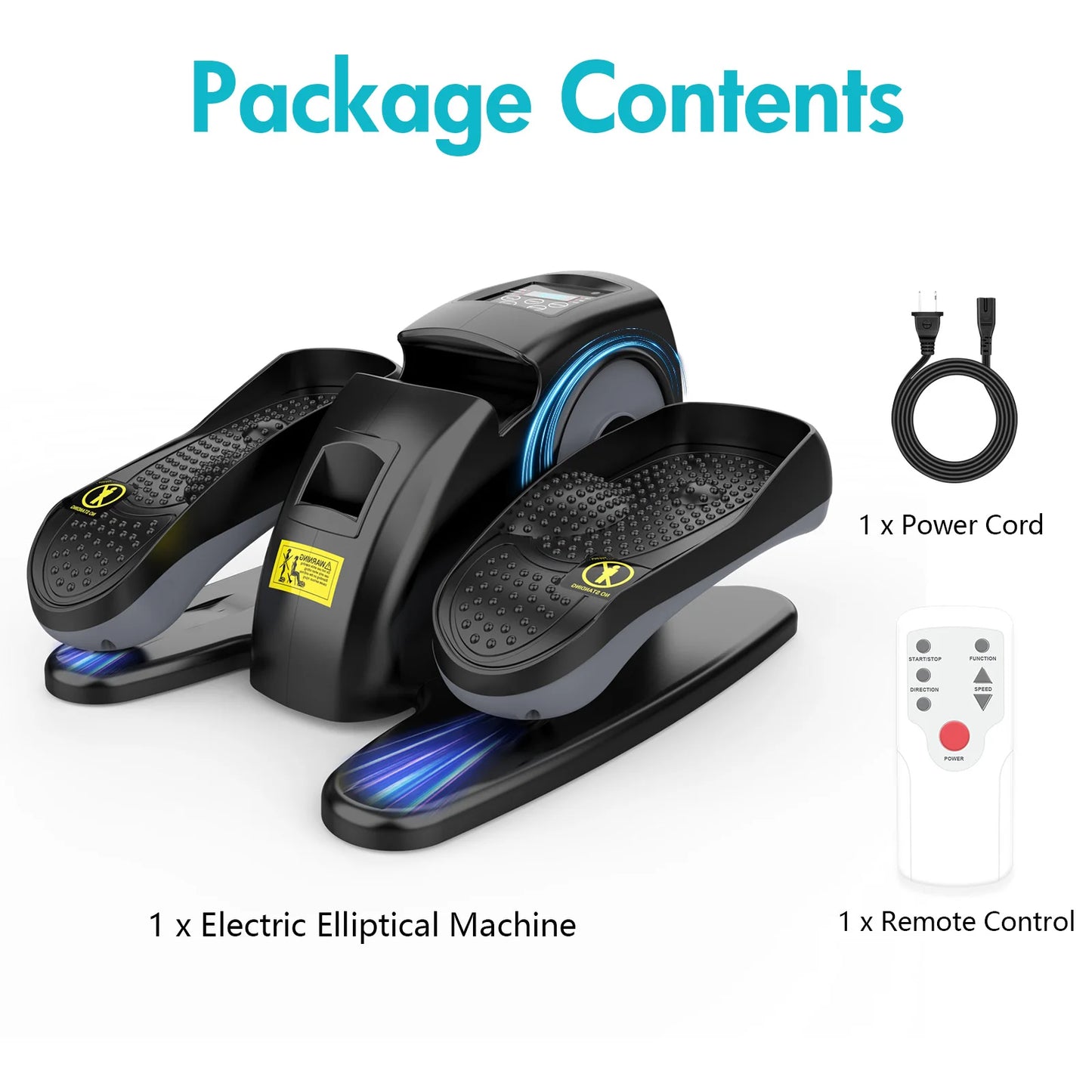 NONE Under Desk Elliptical Pedal Exerciser With Remote Control