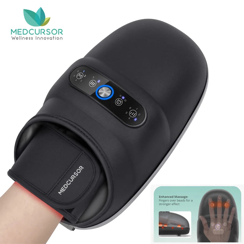 Medcursor Wireless Hand Massager With Air Compression Hot Compress