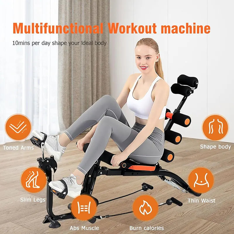 KBQ Foldable Abdominal Exercise Bench Adjustable Sit Up Machine