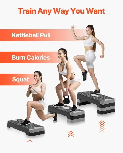 AeroExercise Step Platform for Home Gym Cardio Training