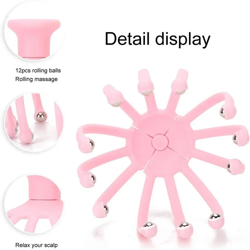 YOSYO Head Massager Scalp Roller For Hair Care And Relaxation