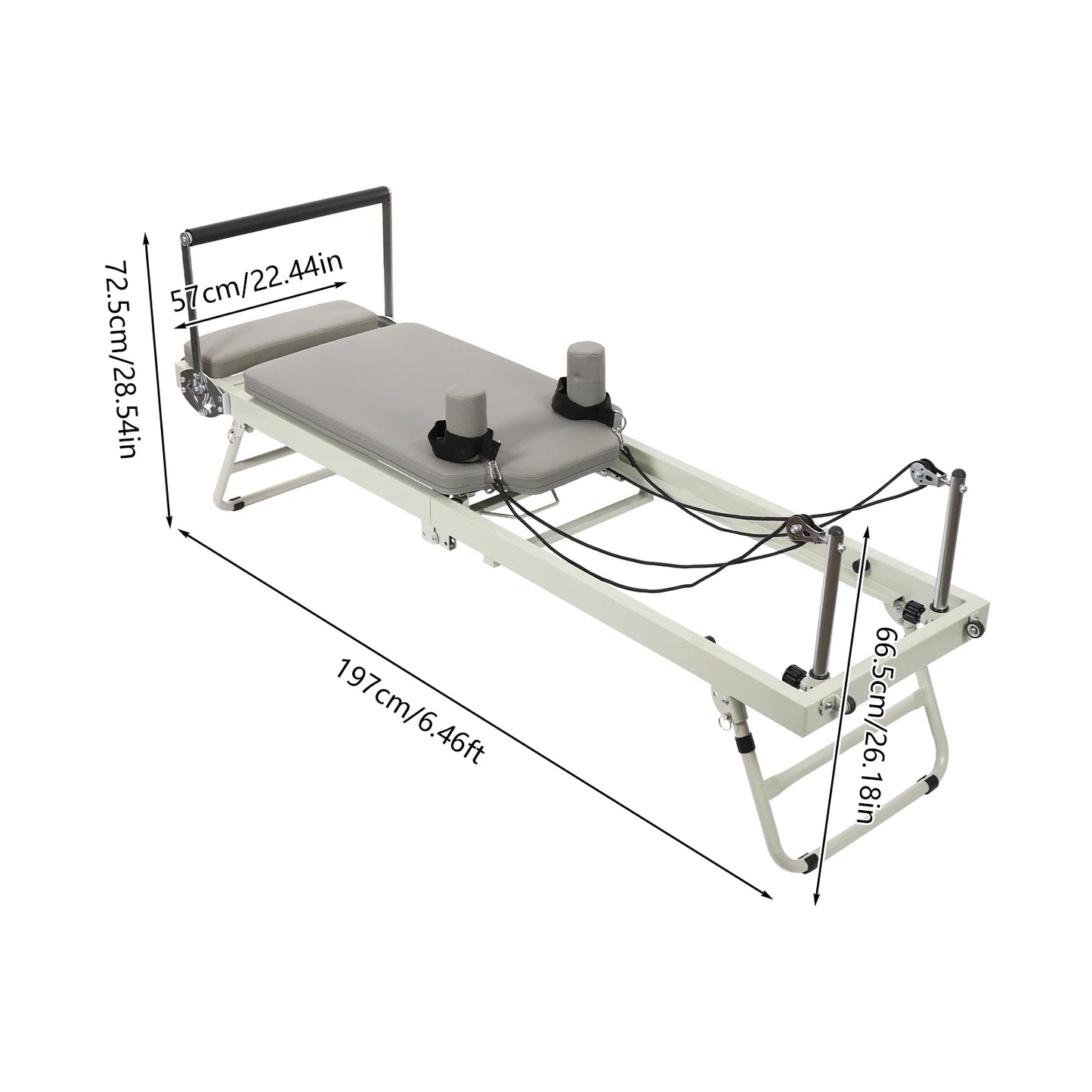 Foldable Pilates Reformer Machine For Multifunctional Yoga Fitness Equipment
