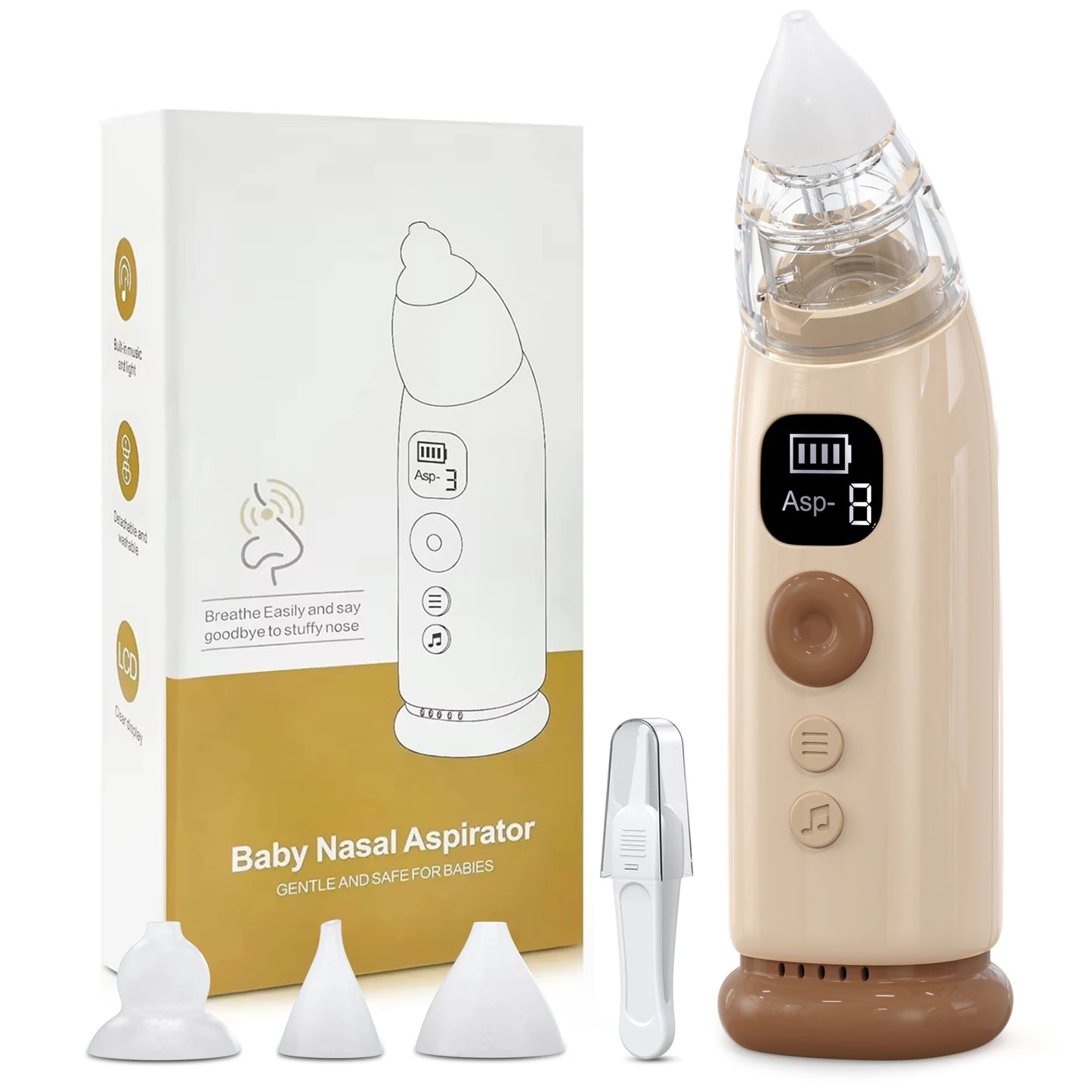 Hansqui Electric Baby Nose Vacuum Cleaner Nasal Aspirator
