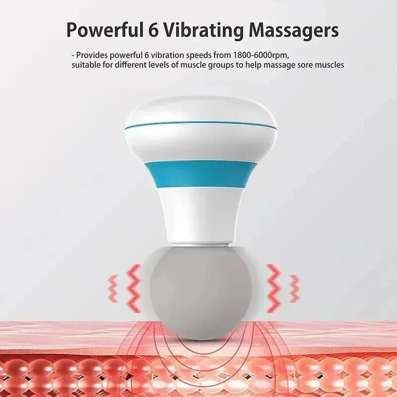Mini Portable Massage Gun Deep Tissue Percussion Handheld Massager