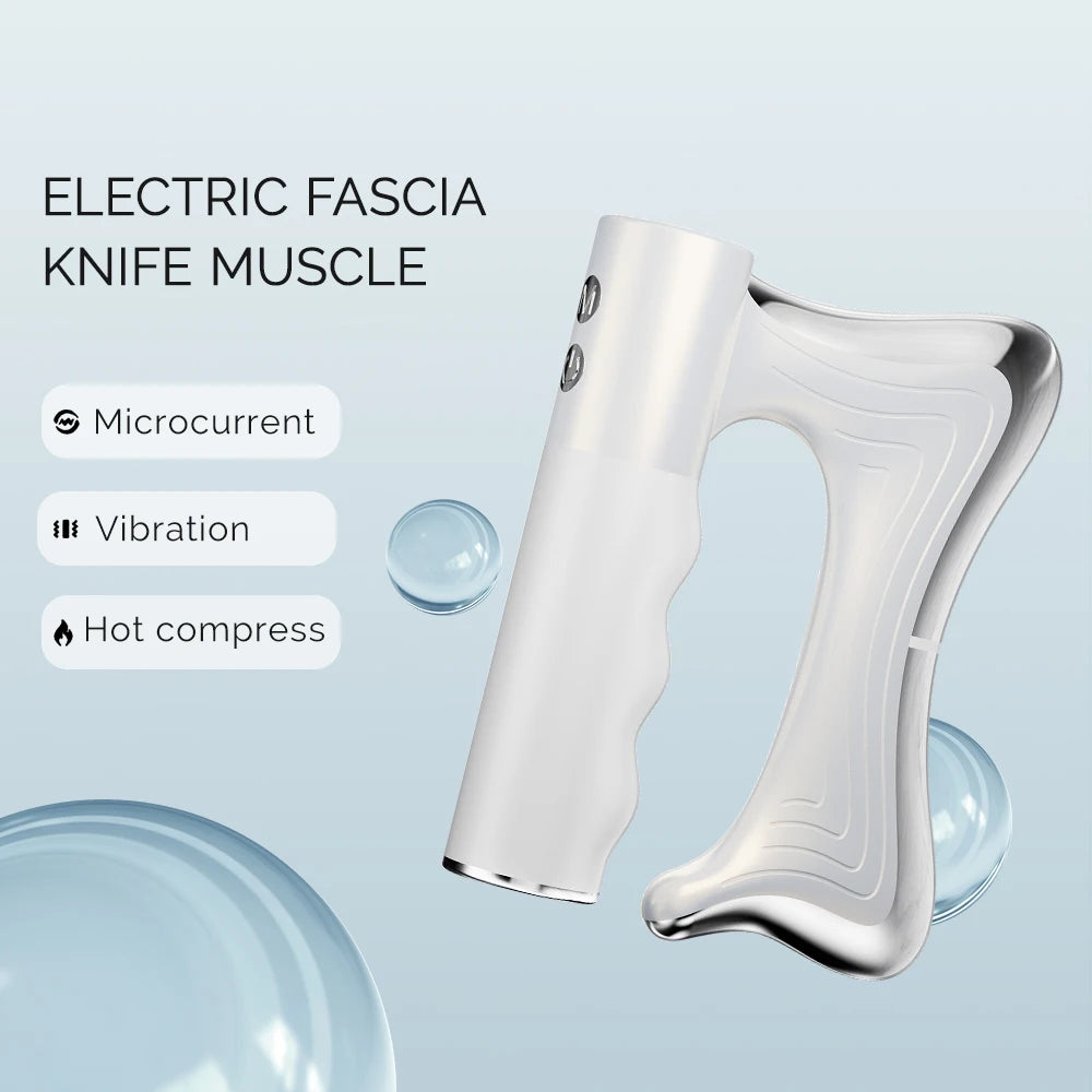 Iebilif Electric Fascia Scraper Massager With Micro Current 10500RPM