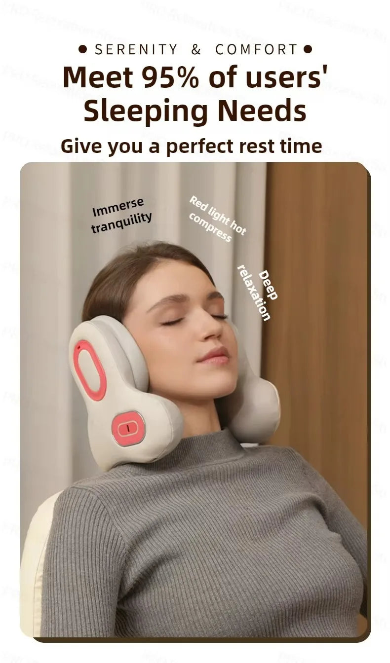 Wireless Neck Massager With Bluetooth Music And Sleep Therapy