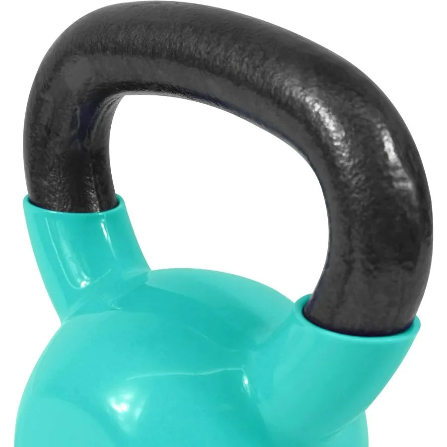 LISM Vinyl Coated Kettlebell Set for Full Body Workout