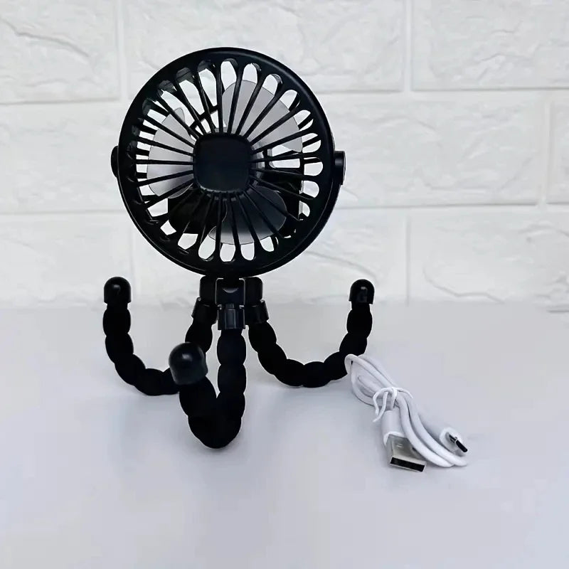 Baby Stroller Fan Handheld USB Rechargeable Bladeless