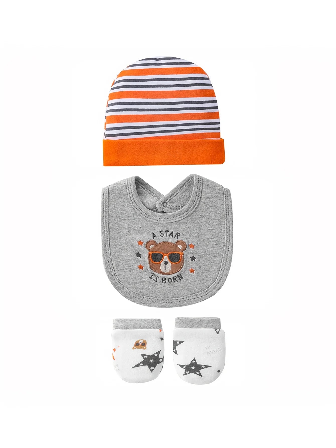 Newborn Layette Set Eight Piece Unisex Essentials for Spring Summer