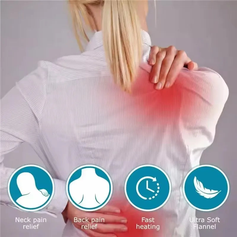 Neck Massager Brace With Electric Heating Shoulder Pad Temperature Control