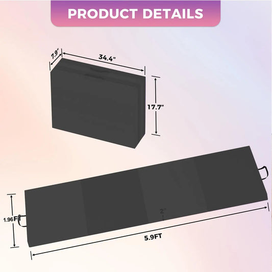 HiMISS Gymnastics Mat 4-5 Fold Tumbling Mat For Home Yoga