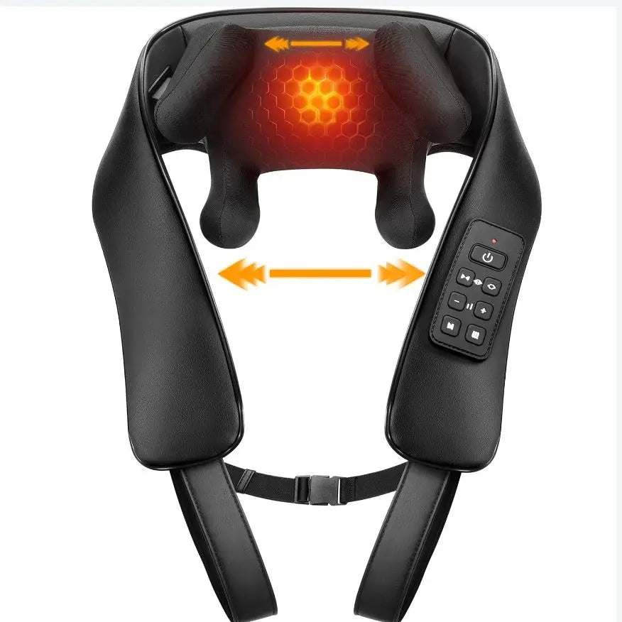 MASGREE Cordless Neck And Back Massager With Heat And Shiatsu