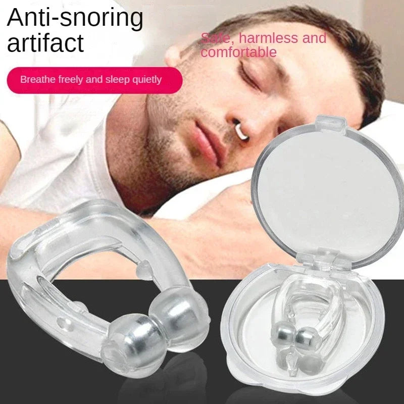 Anti Snore Sleep Aid Ring Magnetic Acupressure Therapy Relaxation