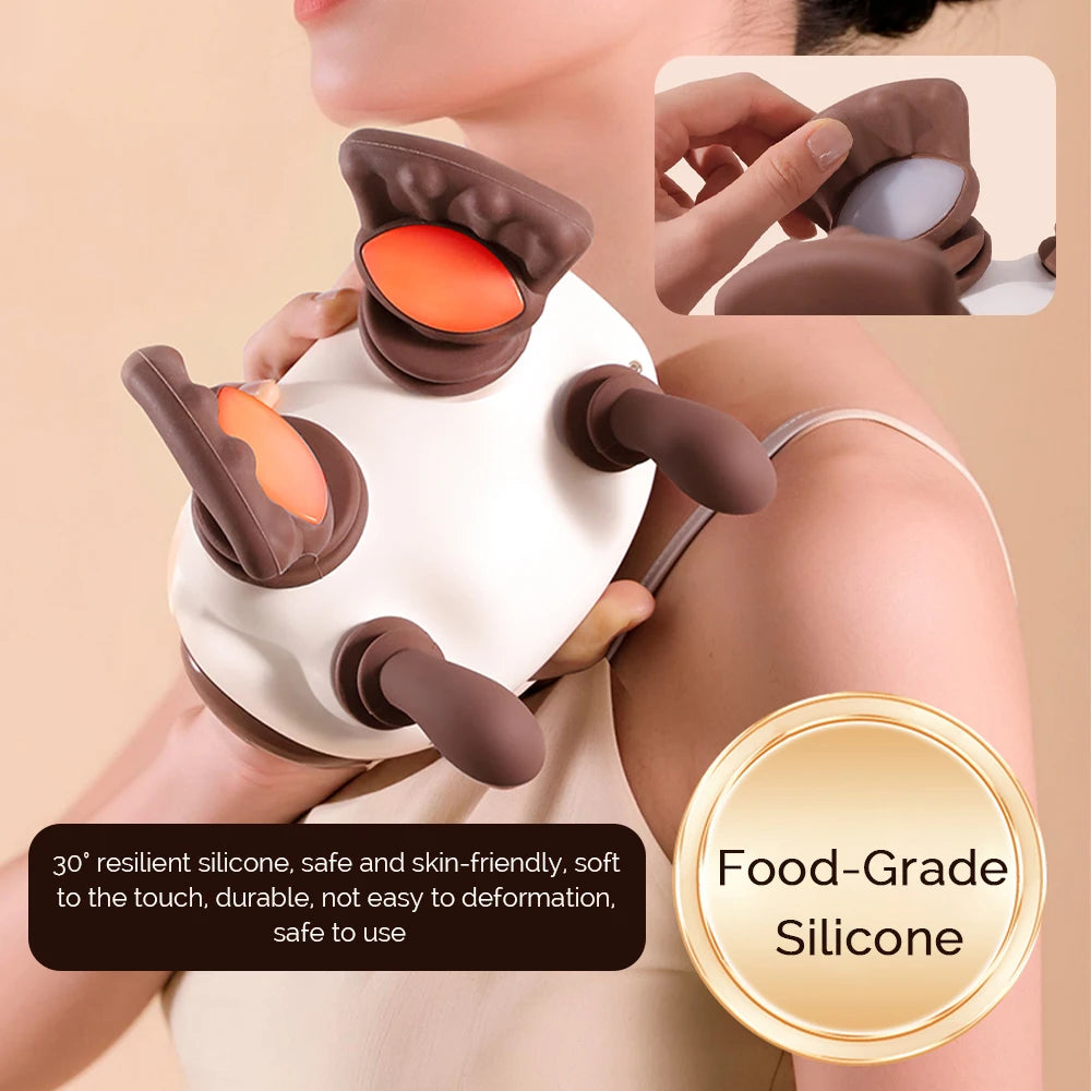 Iebilif Neck And Shoulder Massager Shiatsu Kneading Shawl