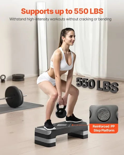 AeroExercise Step Platform for Home Gym Cardio Training