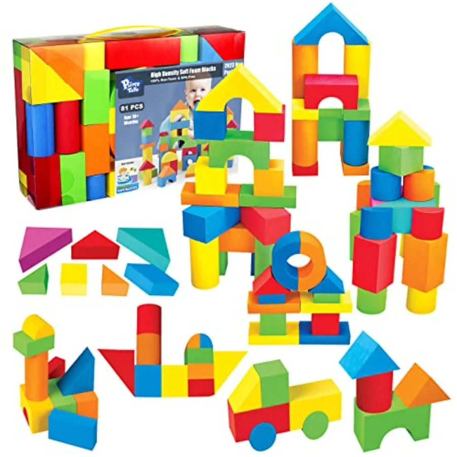 Foam Building Blocks For Toddlers EVA Soft Stacking Toys