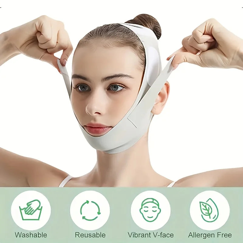 Graphene V-Shape Face Lift Band Adjustable Chin Reducer