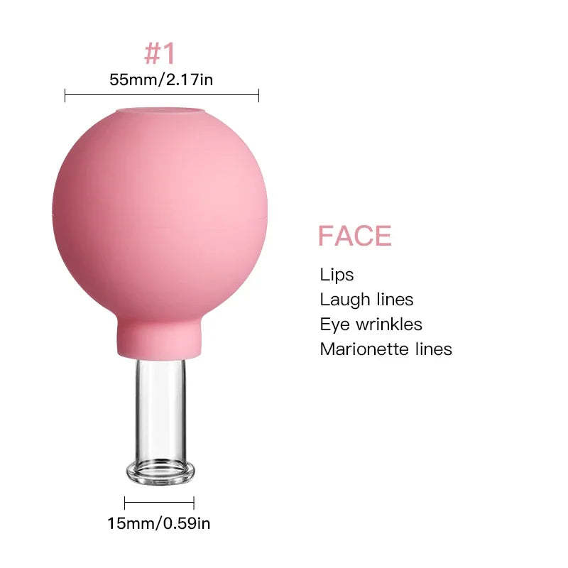 Mokarle Rubber Cupping Face Massager Vacuum Eye Lifting Tool
