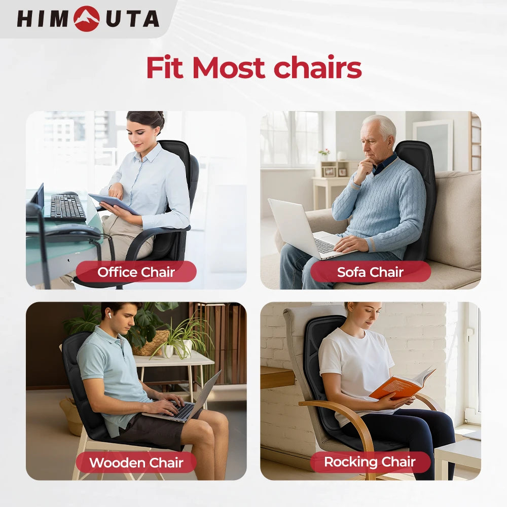 HIMOUTA Electric Back Massager With Heat And Vibration