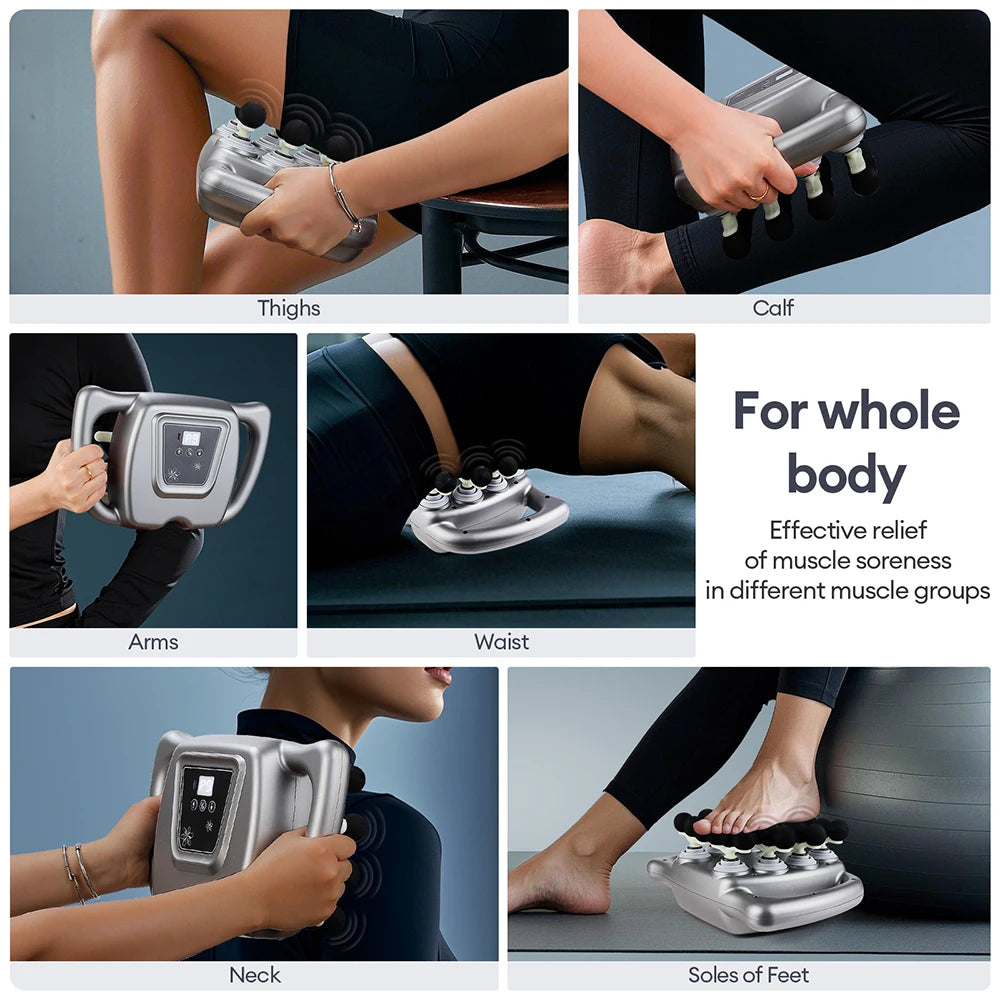 Foreverlily 24 Head Fascia Gun With High Frequency Massage