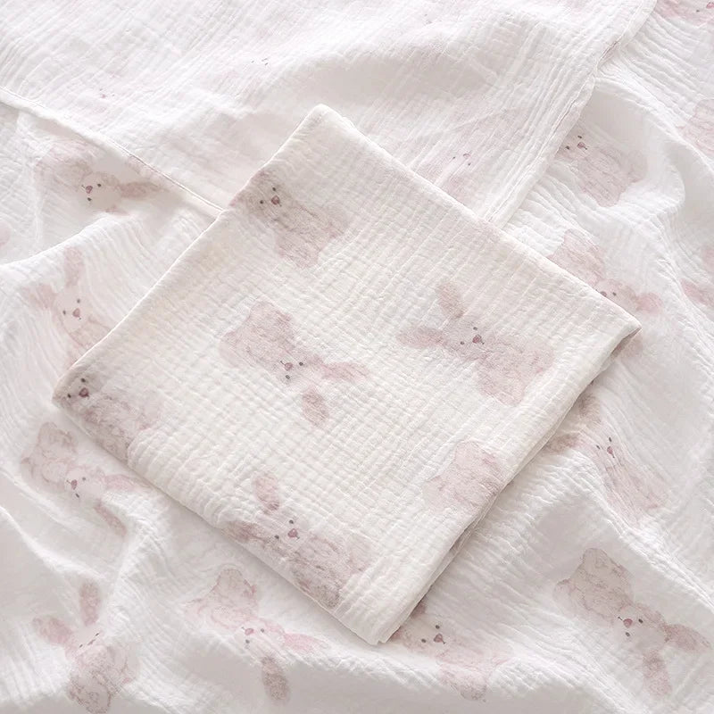 OIMG Baby Receive Blanket Cotton Muslin Swaddle For Newborn
