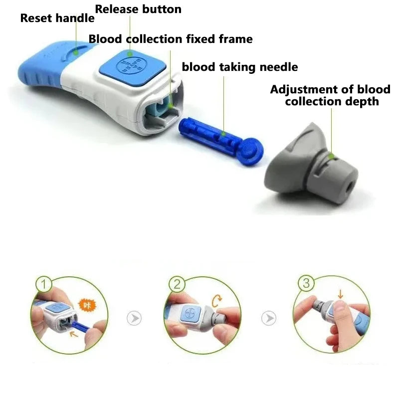 Bayer Contour Plus Original Blood Collection Pen Multispeed Adjustment