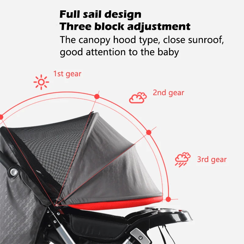 Twin Baby Stroller for 1-2 Year Olds