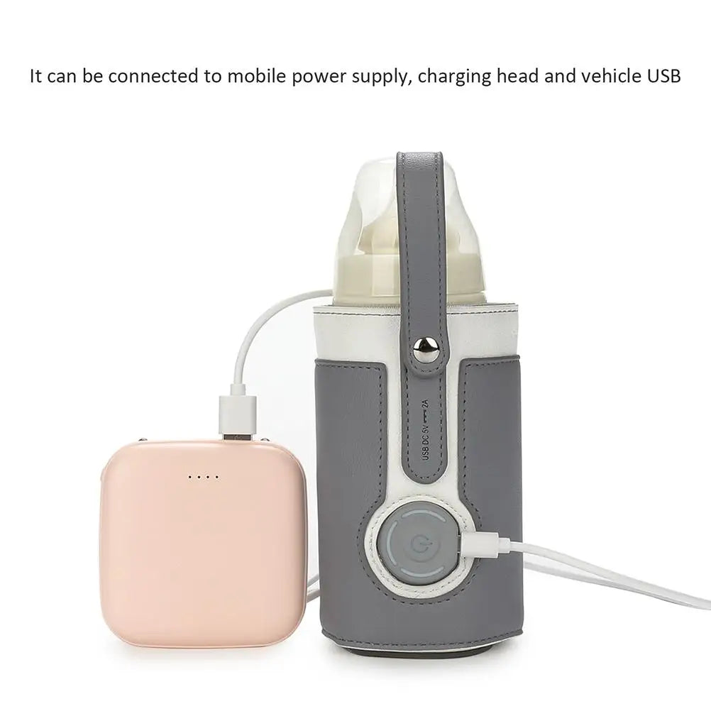 Portable Baby Bottle Warmer With 3 Adjustable Temperature Settings