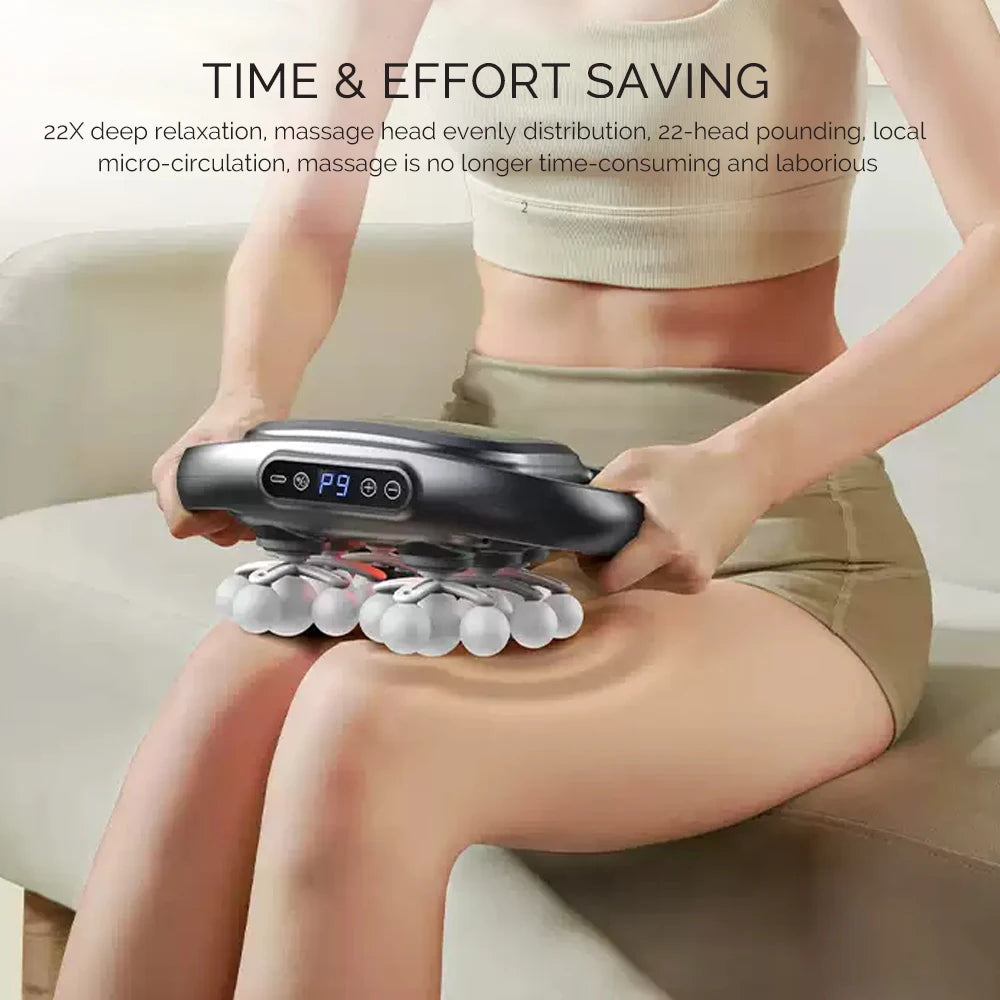 Foreverlily 22-Head Fascia Massage Gun High-Frequency Body Massager