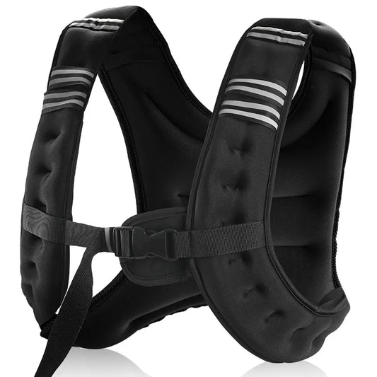 12lb Weight Vest With Reflective Stripe For Training And Running