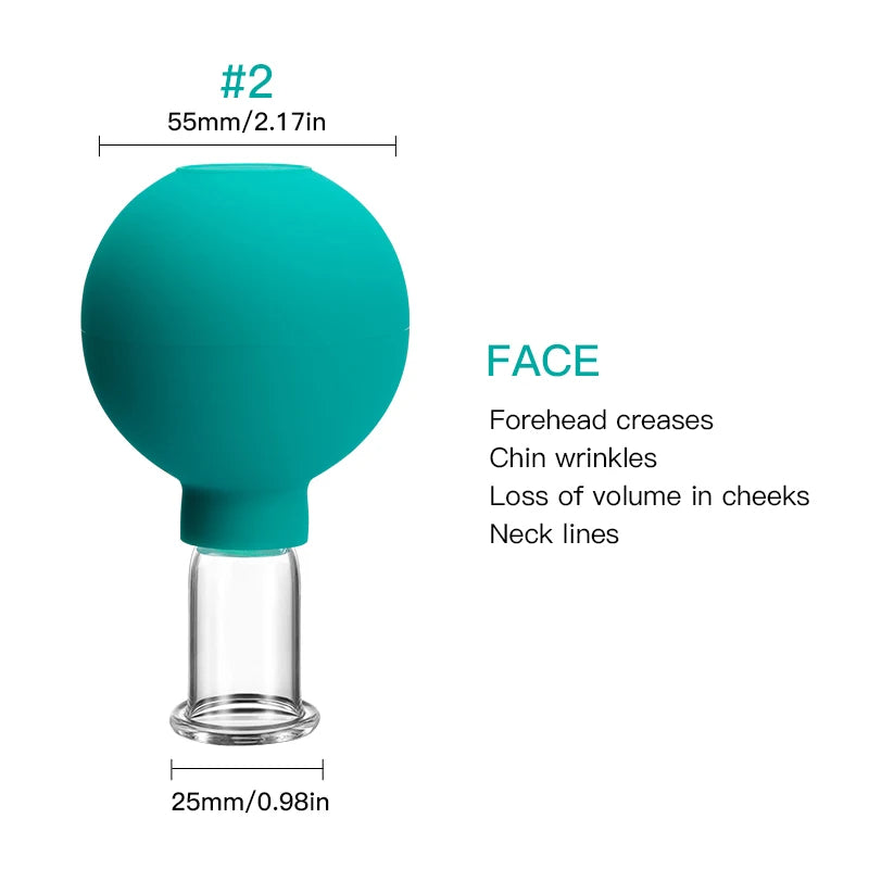 Mokarle Rubber Cupping Face Massager Vacuum Eye Lifting Tool